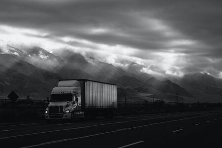 Truck In Storm